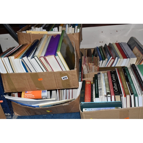 SIX BOXES OF BOOKS & MAPS containing a very large number of titles in ...