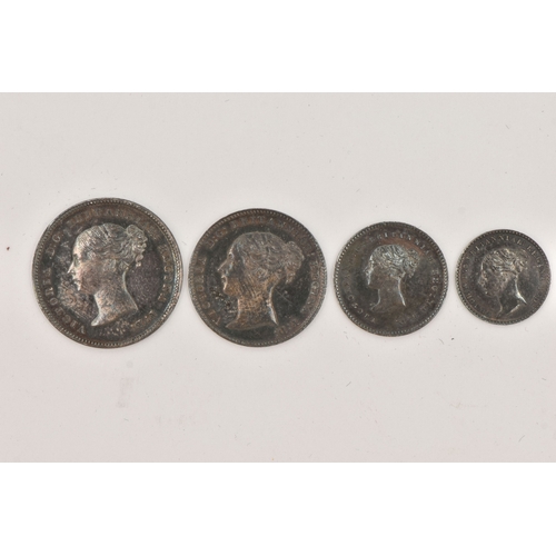 195 - SET OF CASED 1839 MAUNDY COINS, in very good condition, complete with fitted box