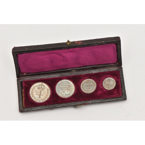 194 - SET OF CASED 1891 MAUNDY COINS, in very good condition, complete with fitted box