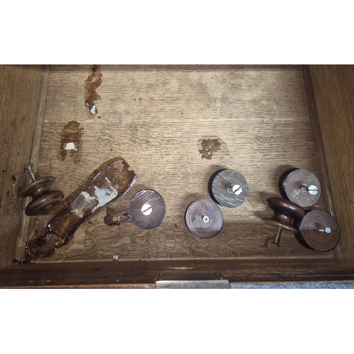 203 - A VICTORIAN MAHOGANY CHEST OF TWO SHORT OVER THREE LONG DRAWERS, the bottom drawer being a deep draw... 