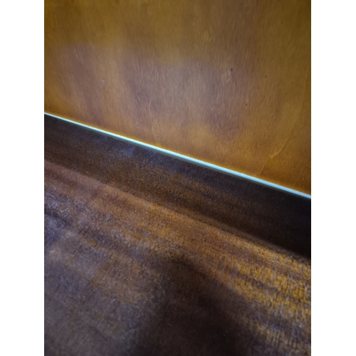 214 - A BERESFORD AND HICKS OPEN BOOKCASE, with one fixed shelf and four adjustable shelves, width 92cm x ... 