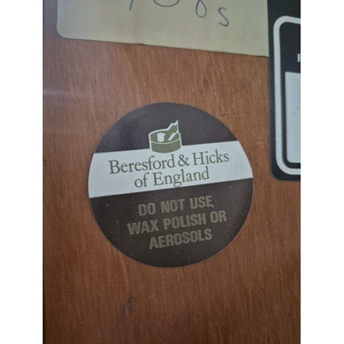 214 - A BERESFORD AND HICKS OPEN BOOKCASE, with one fixed shelf and four adjustable shelves, width 92cm x ... 