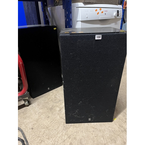 104 - A PAIR OF VINTAGE YAMAHA NS 1000 MONITOR SPEAKERS with high and mid-level controls. Condition Report... 