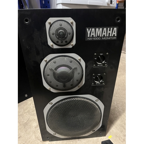 104 - A PAIR OF VINTAGE YAMAHA NS 1000 MONITOR SPEAKERS with high and mid-level controls. Condition Report... 