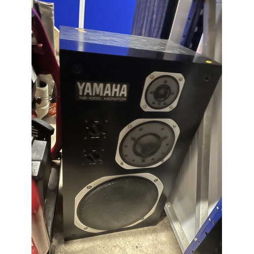 104 - A PAIR OF VINTAGE YAMAHA NS 1000 MONITOR SPEAKERS with high and mid-level controls. Condition Report... 