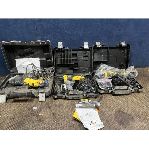 83 - THREE STANLEY FATMAX POWER TOOLS: including a new and still-packaged FME650 multitool, a used FME650... 
