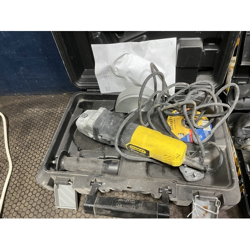 83 - THREE STANLEY FATMAX POWER TOOLS: including a new and still-packaged FME650 multitool, a used FME650... 