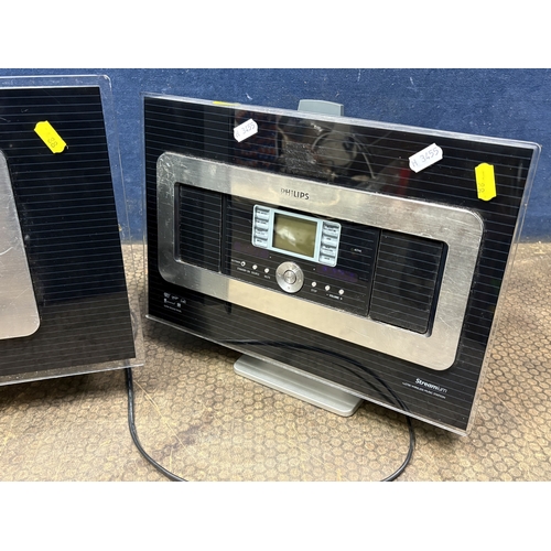 88 - A PHILIPS MODEL WAC700/05 AND WAS700/05 WIRELESS MUSIC CENTRE, condition report: PAT pass and workin... 