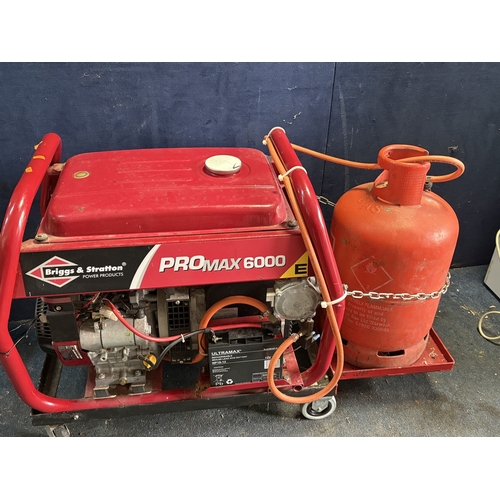 94 - A PRO MAX MODEL 1868-0 GENERATOR, with 115v and 230v, that's being converted to a gas generator, on ... 
