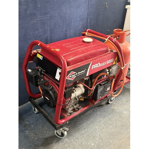 94 - A PRO MAX MODEL 1868-0 GENERATOR, with 115v and 230v, that's being converted to a gas generator, on ... 