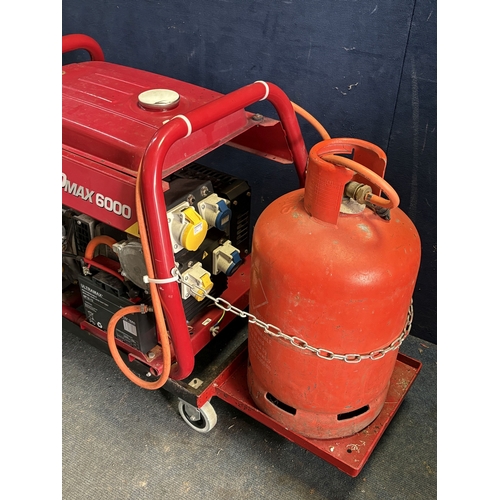94 - A PRO MAX MODEL 1868-0 GENERATOR, with 115v and 230v, that's being converted to a gas generator, on ... 