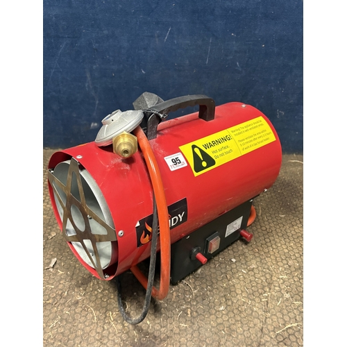 95 - A SRIDY MODEL GH-15M LPG/PROPANE GAS HEATER, condition report: untested