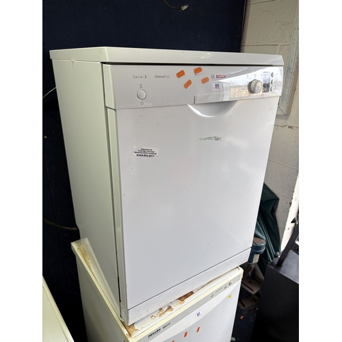 99 - A BOSCH SERIE 2 SILENCE PLUS DISHWASHER, width 60cm x depth 57cm x height 85cm, PAT pass, but not te... 