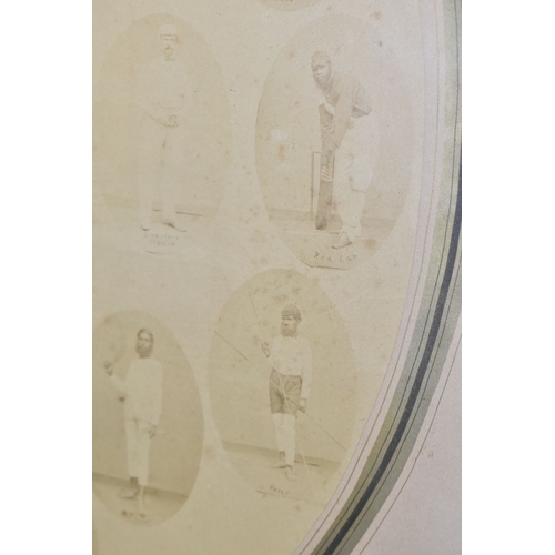 1032 - AUSTRALIAN ABORIGINAL CRICKETERS - A PHOTOGRAPHIC PRINT, cricketers photographed by Patrick Dawson, ... 