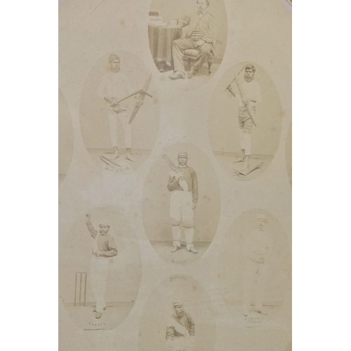1032 - AUSTRALIAN ABORIGINAL CRICKETERS - A PHOTOGRAPHIC PRINT, cricketers photographed by Patrick Dawson, ... 