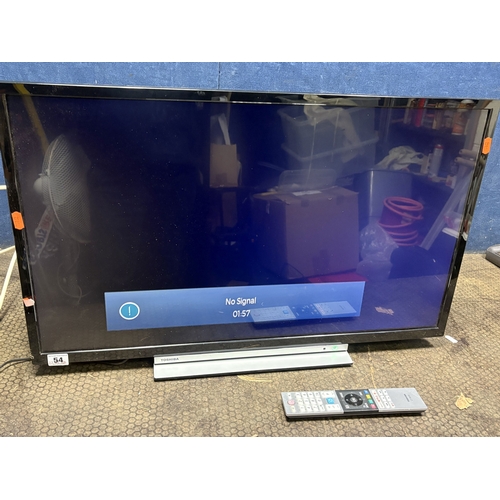 54 - A TOSHIBA 32 INCH LCD TV, with remote (PAT passed and working)