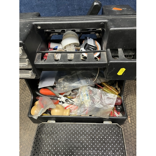 67 - A COLLECTION OF TOOLS, including two Teng tools socket sets, a Bosch drill and a Power Craft cordles... 