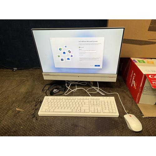 77 - A LENOVO IDEACENTRE F0CD ALL IN ONE COMPUTER with 8Gb RAM, i56400T processor, 1Tb HDD, wired keyboar... 