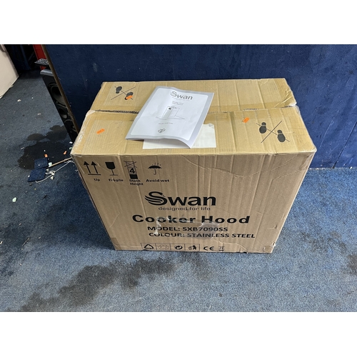 78 - A SWAN SXB70090SS COOKER HOOD, new in box but untested