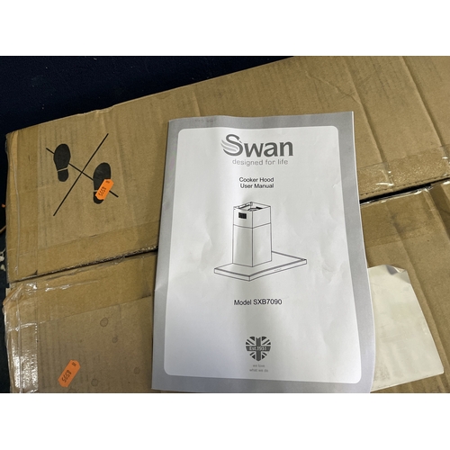78 - A SWAN SXB70090SS COOKER HOOD, new in box but untested