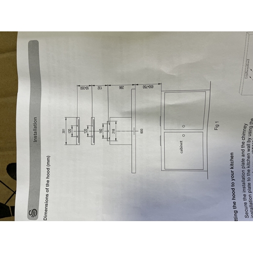 78 - A SWAN SXB70090SS COOKER HOOD, new in box but untested