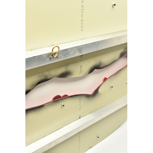 758 - URIDUSHY (ISRAEL 1963) 'LIPS - ICONS', a 3 dimensional work in the form of lips covered in 20th cent... 