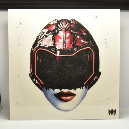 759 - MAXIM (KEITH PALMER - BRITISH 1967) 'GIRLS FUTURE - RED', a limited edition print on board depicting... 