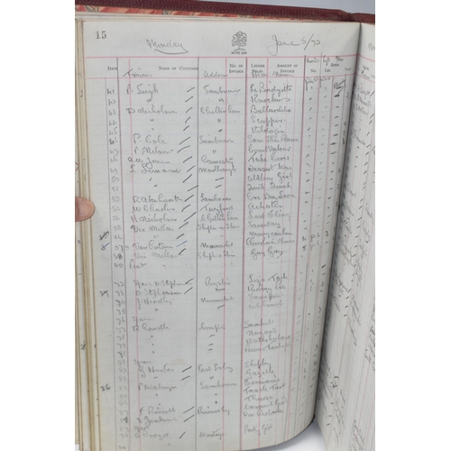 823 - HORSE RACING INTEREST, to include a racecourse? ledger listing trainers, horses and stabling from th... 