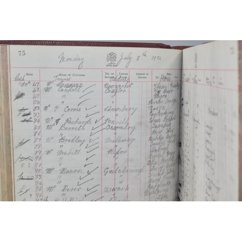 823 - HORSE RACING INTEREST, to include a racecourse? ledger listing trainers, horses and stabling from th... 