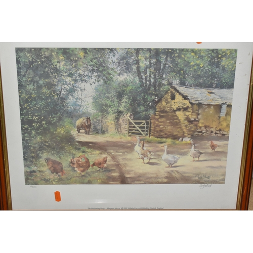 1003 - K.A WOOD 'MONET'S GARDEN', a watercolour signed bottom right, approximate size, 23cm x 32cm, togethe... 