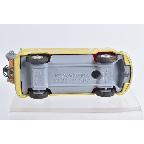 59 - TWO BOXED CORGI TOYS VOLKSWAGEN BREAKDOWN TRUCK, No.490, both are the light olive green versions wit... 