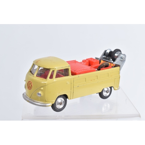 59 - TWO BOXED CORGI TOYS VOLKSWAGEN BREAKDOWN TRUCK, No.490, both are the light olive green versions wit... 
