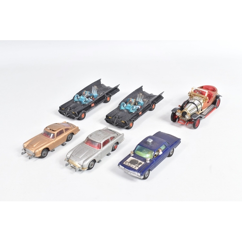 61 - A QUANTITY OF UNBOXED ASSORTED PLAYWORN CORGI TOYS FILM & TV RELATED DIECAST VEHICLES, James Bond As... 