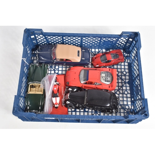 155 - A QUANTITY OF DIECAST VEHICLES AND OTHER TOYS, to include unboxed Franklin Mint 1/24 scale 1949 Ford... 