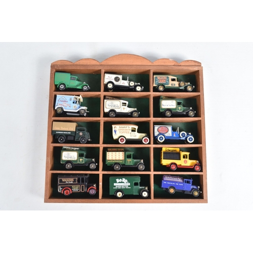 156 - TWO TRAYS UNBOXED DIECAST MODELS, to include a quantity of Matchbox Models of Yesteryear, and Lledo ... 