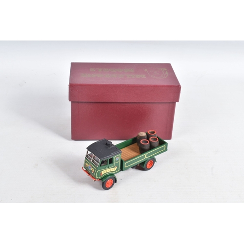 157 - A BOXED MILESTONE MODELS 1/58 SCALE WHITEMETAL MODEL OF A SENTINEL S4 STEAM WAGON, in the livery of ... 
