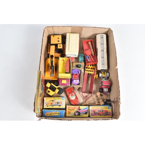 178 - A QUANTITY OF ASSORTED DIECAST AND OTHER VEHICLES AND PLASTIC CONSTRUCTION KITS ETC., to include thr... 