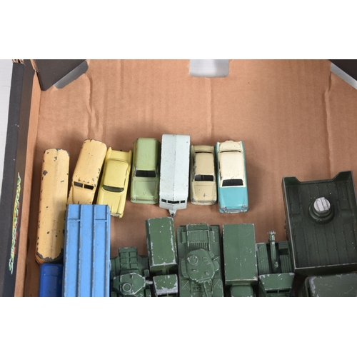 184 - A QUANTITY OF UNBOXED ASSORTED PLAYWORN DIECAST VEHICLES, majority Matchbox 1-75 series regular whee... 
