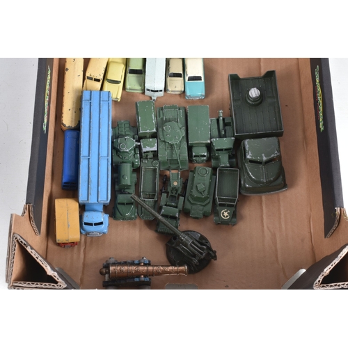 184 - A QUANTITY OF UNBOXED ASSORTED PLAYWORN DIECAST VEHICLES, majority Matchbox 1-75 series regular whee... 