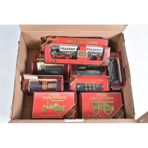 199 - A QUANTITY OF BOXED MATCHBOX DIECAST MODELS OF YESTERYEAR, to include a 1917 Yorkshire Steam Wagon n... 