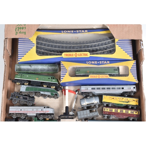 253 - A QUANTITY OF BOXED AND UNBOXED LONE STAR OOO TREBLE-O-ELECTRIC AND PUSH ALONG N GAUGE MODEL RAILWAY... 