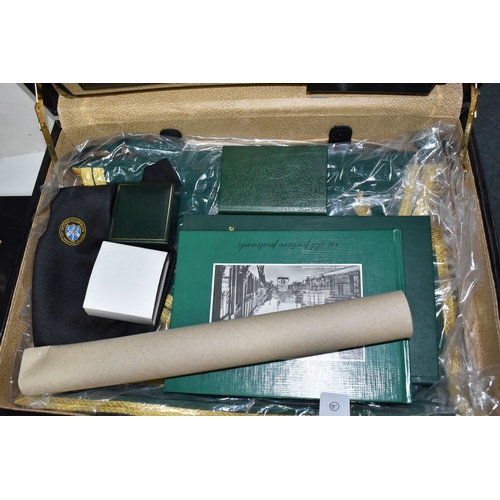 996 - A BOX AND A CASE OF BOOKS, EPHEMERA AND MASONIC ITEMS to include two titles related to the Bayeux Ta... 