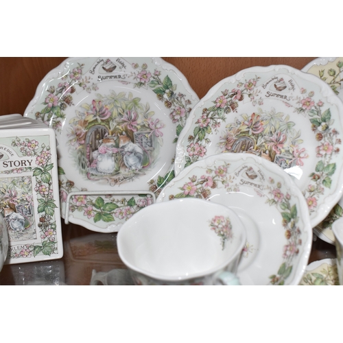 806 - THIRTEEN PIECES OF ROYAL DOULTON 'BRAMBLY HEDGE' TEA AND GIFT WARES, comprising 'Spring' pattern: a ... 