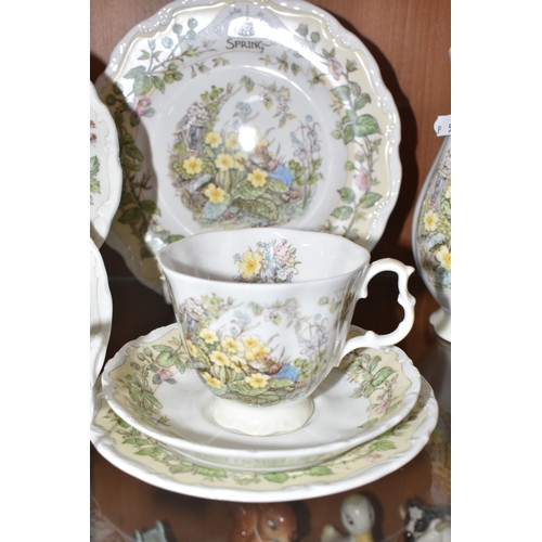 806 - THIRTEEN PIECES OF ROYAL DOULTON 'BRAMBLY HEDGE' TEA AND GIFT WARES, comprising 'Spring' pattern: a ... 