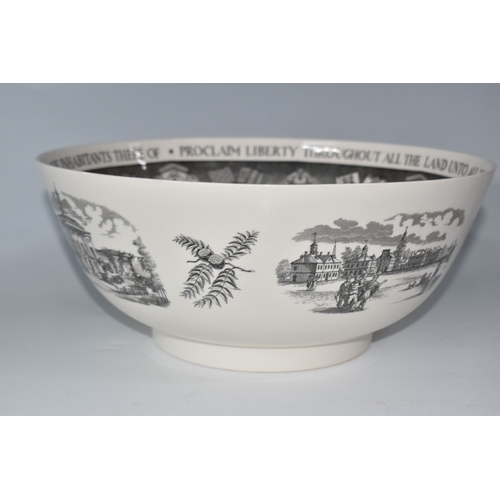 825 - A GROUP OF CERAMICS, comprising a Wedgwood 'The Philadelphia Bowl', designed for The Bailey Banks & ... 