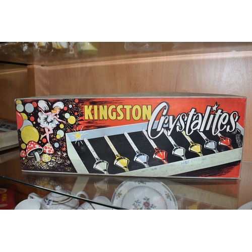 828 - THREE BOXED SETS OF MID 20TH CENTURY 'KINGSTON CRYSTALITES' CHRISTMAS LIGHTS, British made 'bubble l... 