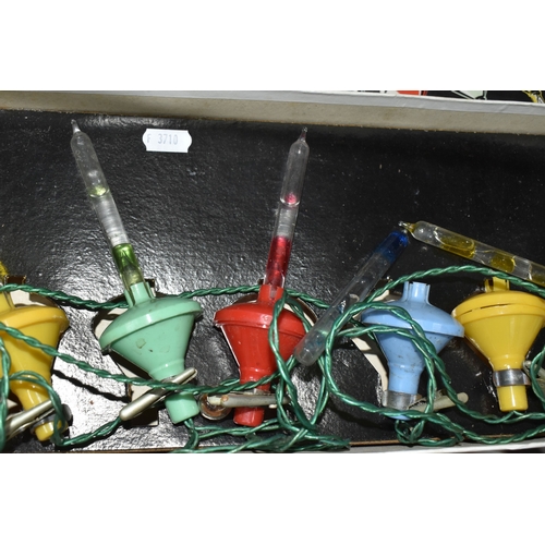 828 - THREE BOXED SETS OF MID 20TH CENTURY 'KINGSTON CRYSTALITES' CHRISTMAS LIGHTS, British made 'bubble l... 