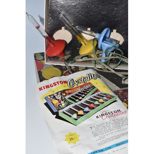836 - TWO BOXED SETS OF MID 20TH CENTURY 'KINGSTON CRYSTALITES' CHRISTMAS LIGHTS, British made 'bubble lig... 