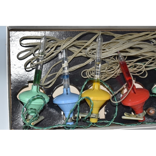 836 - TWO BOXED SETS OF MID 20TH CENTURY 'KINGSTON CRYSTALITES' CHRISTMAS LIGHTS, British made 'bubble lig... 