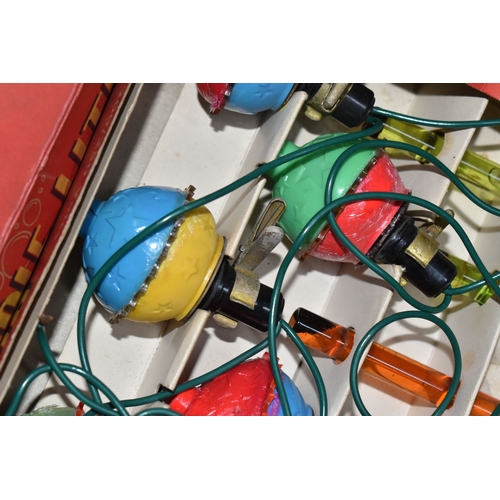 837 - THREE BOXED SET OF NOMA 'BUBBLE LITES' CHRISTMAS LIGHTS, British made 'bubble lights', each original... 